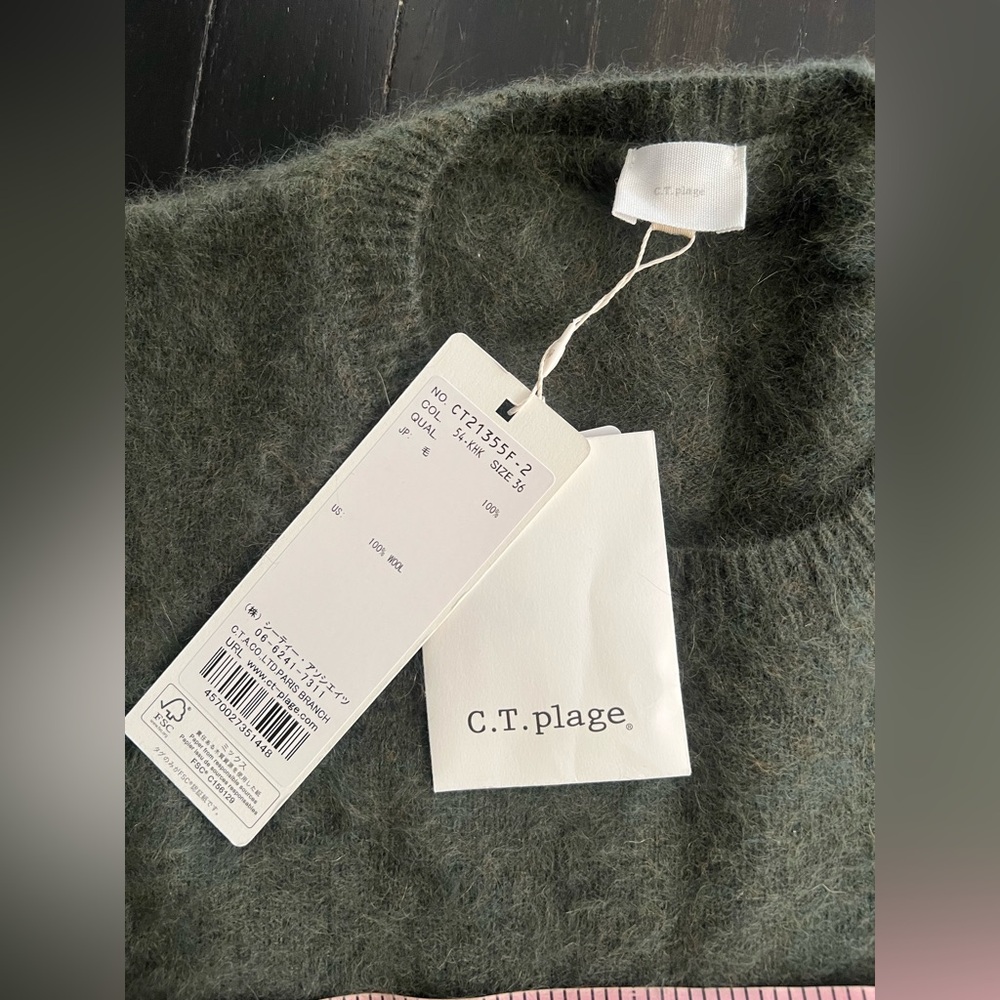C.T. Plage 100% wool sweater with relaxed fit SIZE 36 - Picture 10 of 12
